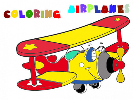 Coloring Book- Airplane